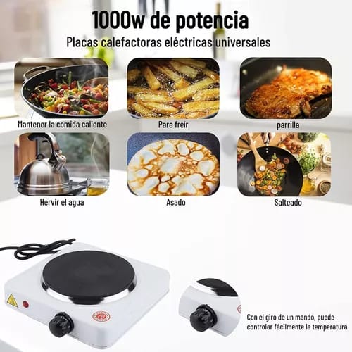 ESTUFA ELÉCTRICA RAF DE UN QUEMADOR R.8010A