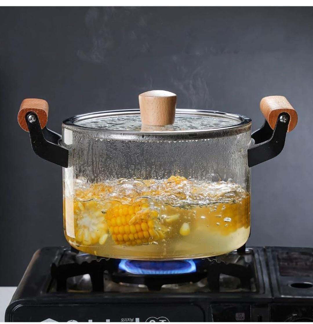 OLLA DE VIDRIO BOROCILICATO DE 4.5L