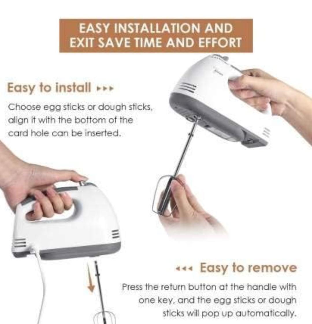 BATIDORA DE 7 VELOCIDADES HAND MIXER