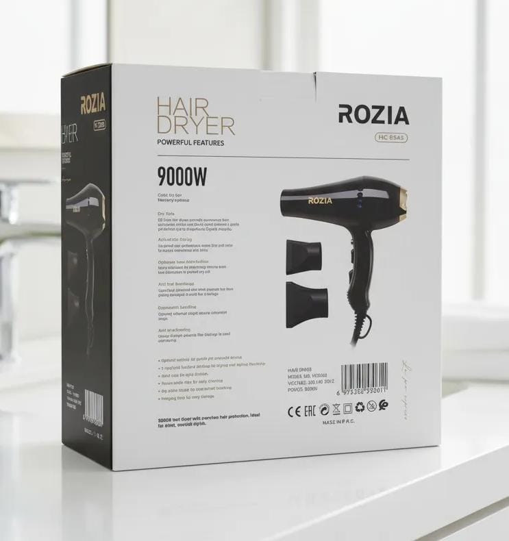 SECADORA DE CABELLO ROZIA PESADA DE 9000W HC8345