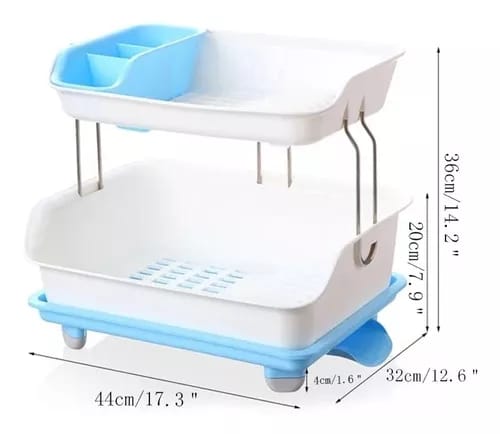 ESCURRIDOR DE PLATOS DISH RACK 2 NIV