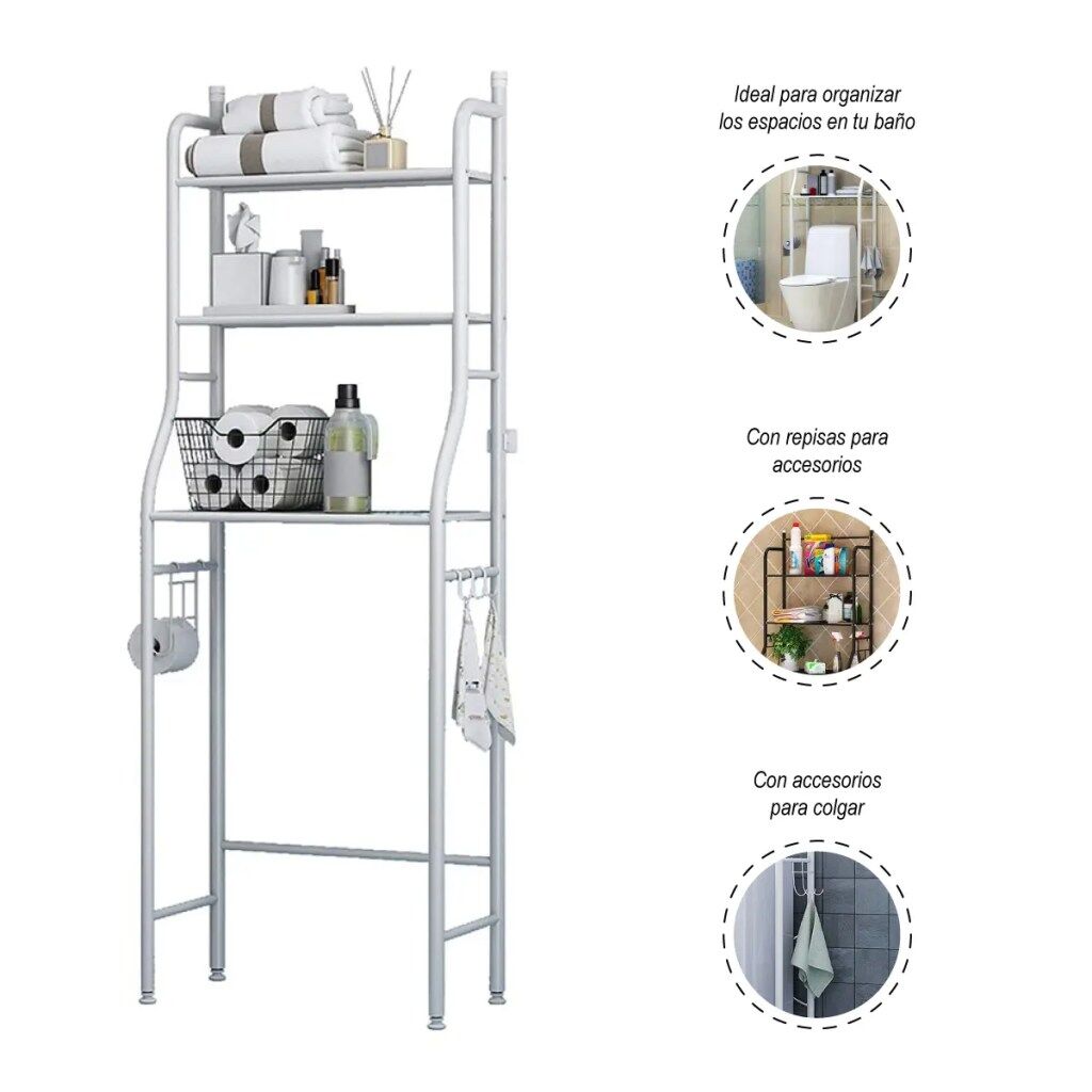 ORGANIZADOR DE BAÑO  METÁLICO