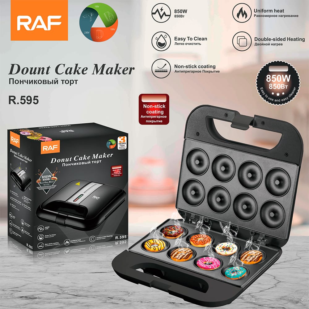 MAQUINA PARA MINI DONAS DE 8 DONUT RAF R.595