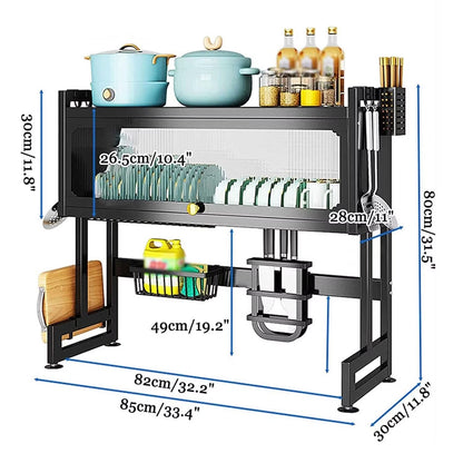 KITCHEN RACK DE 2 NIVELES CON TAPA