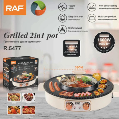 PARRILLA COREANA 2 EN 1 MULTIFUNCIONAL R.5477