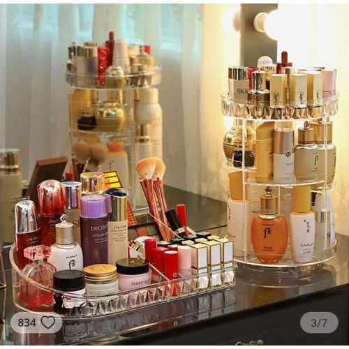 ORGANIZADOR DE COSMÉTICOS 360 ACRÍLICO GIRATORIO